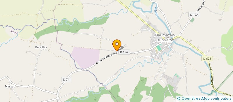localisation de l'entreprise SICA SARL LES ATELIERS RENOVA à DAUMAZAN-SUR-ARIZE