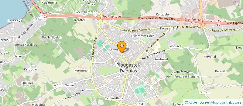 localisation de l'entreprise SICA SOCIETE MARAICHERE DE L'OUEST à PLOUGASTEL-DAOULAS