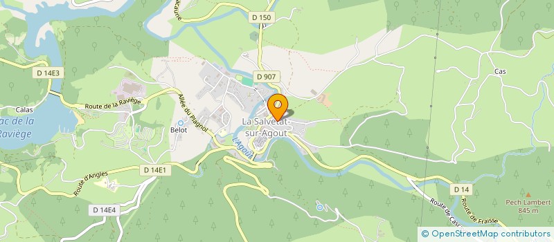 localisation de l'entreprise SICA SOMAIL à LA SALVETAT-SUR-AGOUT