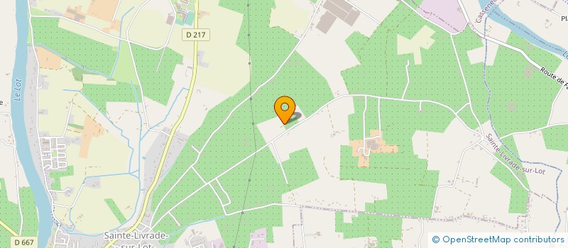 localisation de l'entreprise SICA UNION DES PRODUCTEURS DE PRUNEAUX à SAINTE LIVRADE SUR LOT