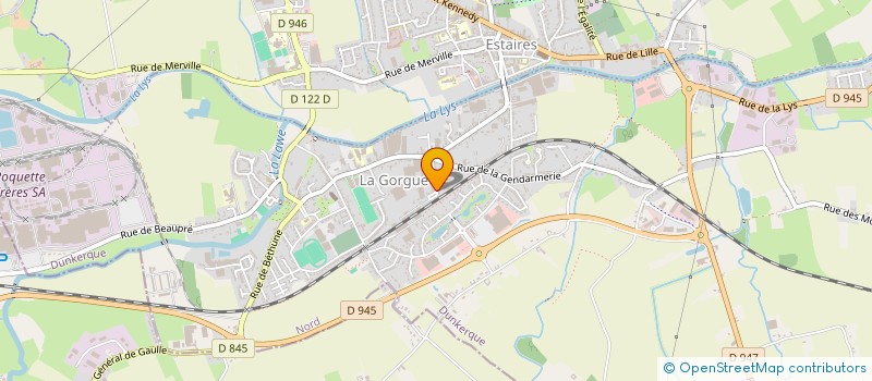 localisation de l'entreprise SICA VANHOLSBEKE à LA GORGUE