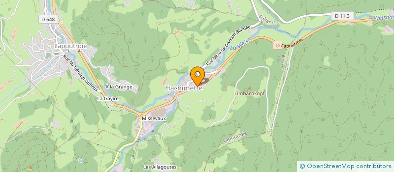 localisation de l'entreprise SICA VIANDE ET MONTAGNE à LAPOUTROIE