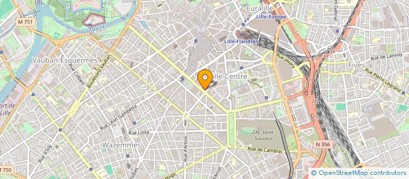 localisation de l'entreprise SICAFIVA à LILLE