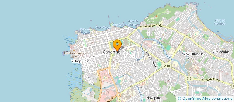 localisation de l'entreprise SICAG à CAYENNE