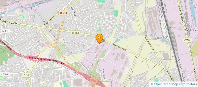 localisation de l'entreprise SICAH LORRAINE à FLORANGE