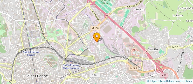 localisation de l'entreprise SICAM - RONZIER  SAINT-ETIENNE