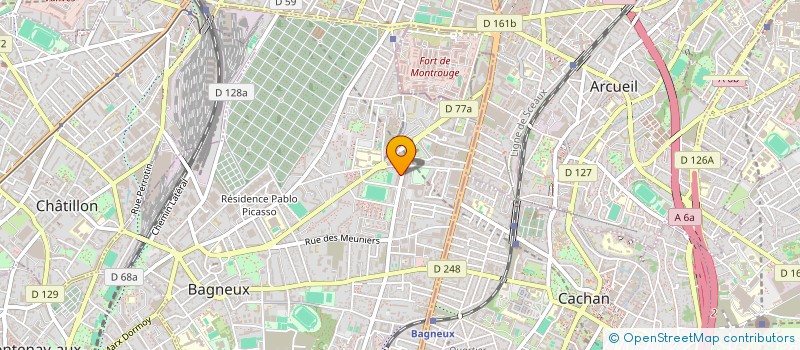 localisation de l'entreprise SICANET à BAGNEUX