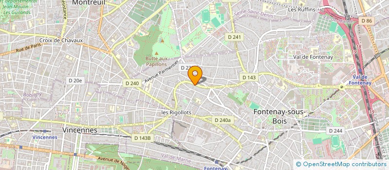 localisation de l'entreprise SICAPE S A R L à FONTENAY-SOUS-BOIS