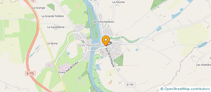 localisation de l'entreprise SICAPOM  MONTREUIL-SUR-MAINE