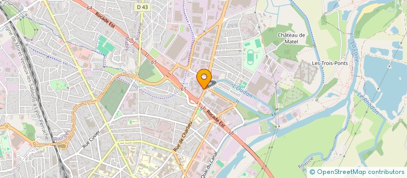 localisation de l'entreprise SICAREV COOP  ROANNE