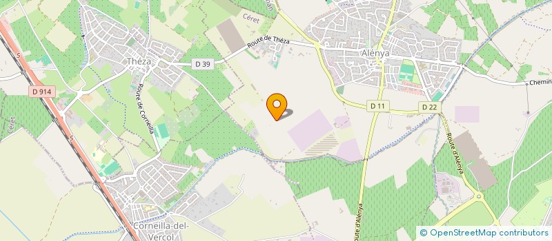 localisation de l'entreprise SICAREX MIDI ROUSSILLON à ALENYA