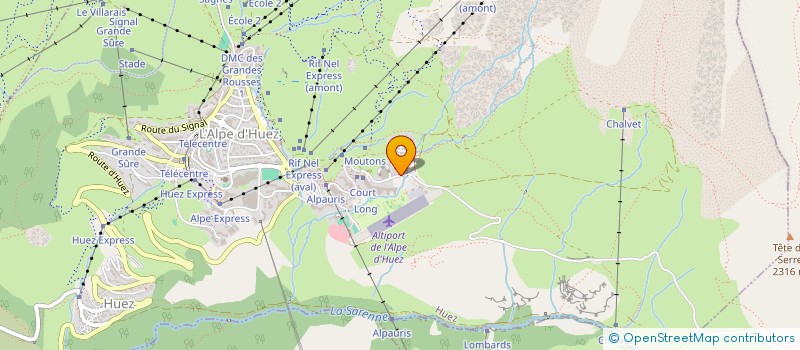 localisation de l'entreprise SICAUD  HUEZ