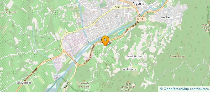 localisation de l'entreprise SICHEM - LA FRATERNITE EN ACTION  NYONS