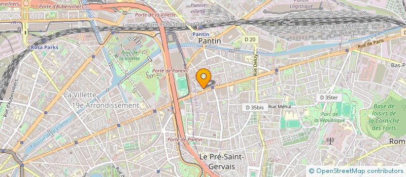 localisation de l'entreprise SICIETE CIVILE IMMOBILIERE LA PAYSANNE  PANTIN