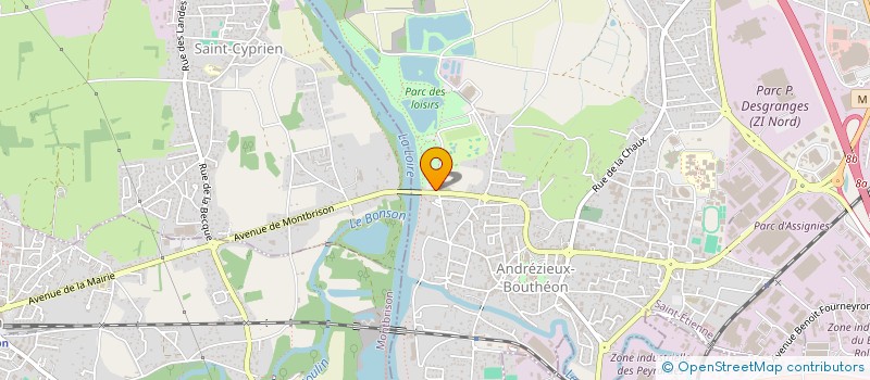 localisation de l'entreprise SICILIA BELLA  ANDREZIEUX-BOUTHEON