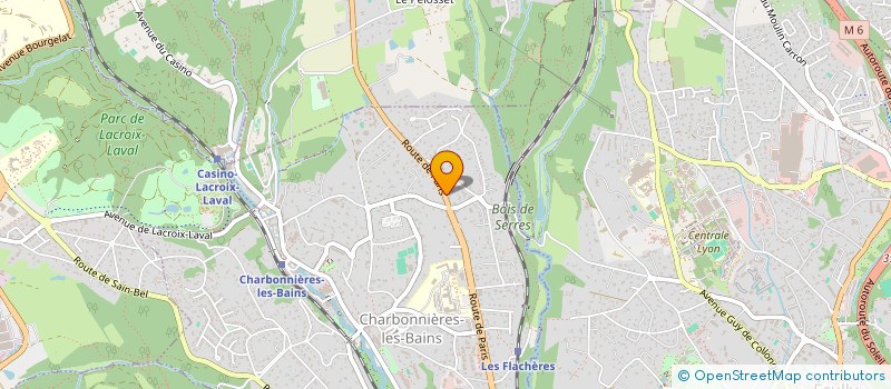 localisation de l'entreprise SICLAD-FI  CHARBONNIERES-LES-BAINS