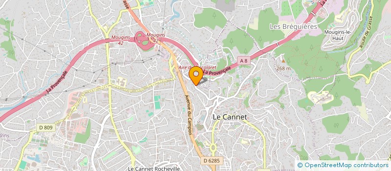 localisation de l'entreprise SICO à LE CANNET