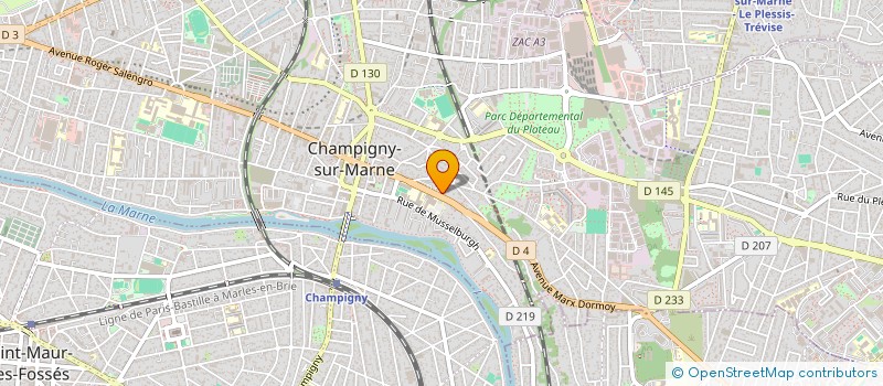 localisation de l'entreprise SICODEC à CHAMPIGNY-SUR-MARNE