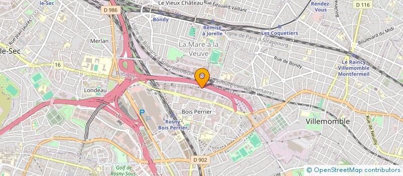 localisation de l'entreprise SICOFFSET à ROSNY-SOUS-BOIS