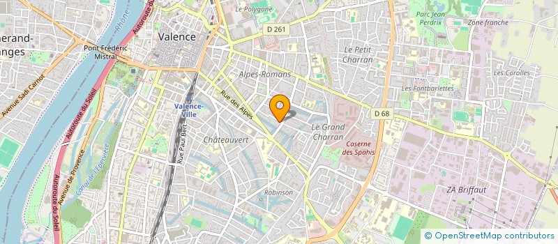 localisation de l'entreprise SICOIT IMMO à VALENCE