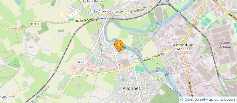 localisation de l'entreprise SICOM  ALLONNES