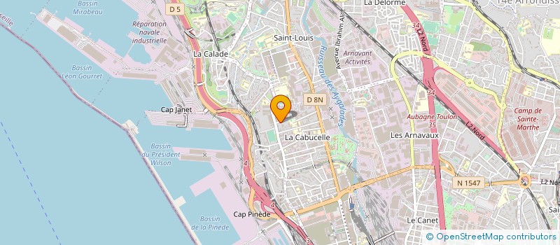 localisation de l'entreprise SICOMETAL  MARSEILLE