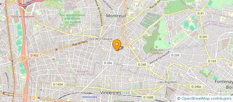 localisation de l'entreprise SICOMO FRANCE S.A.R.L à MONTREUIL
