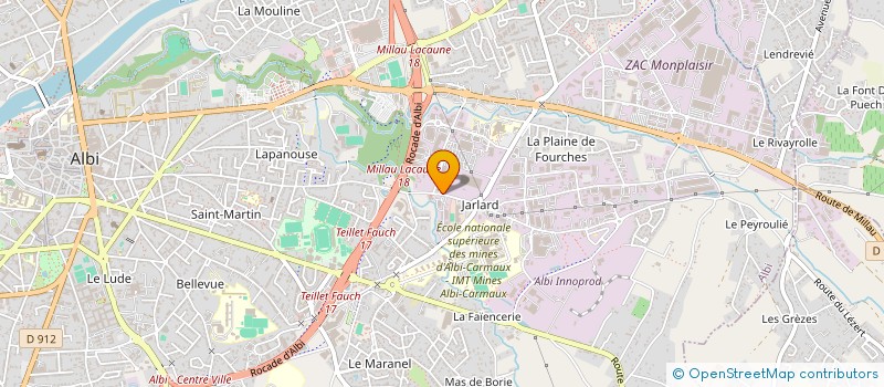 localisation de l'entreprise SICOPRAL à ALBI