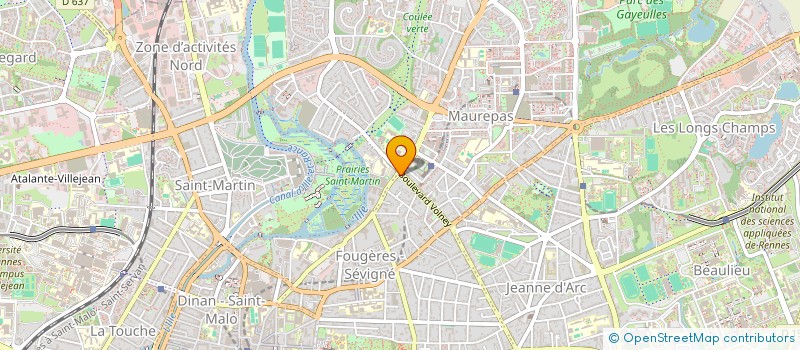 localisation de l'entreprise SICOR à RENNES