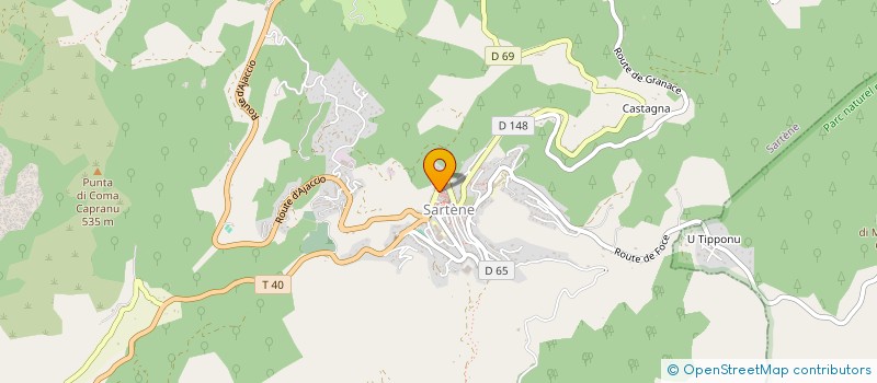 localisation de l'entreprise SICOS SERV INTERCONS CORSE SUD à SARTENE
