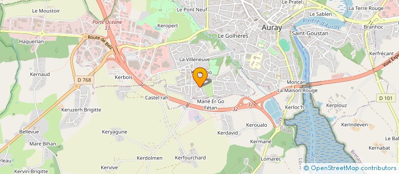 localisation de l'entreprise SICOT EXPRESS à AURAY