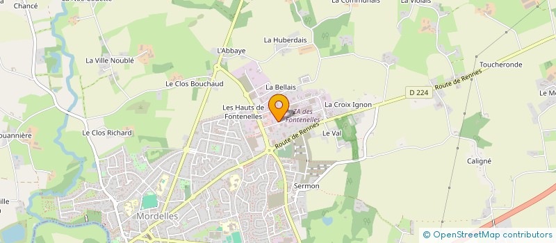 localisation de l'entreprise SICOT PROPRETE  MORDELLES