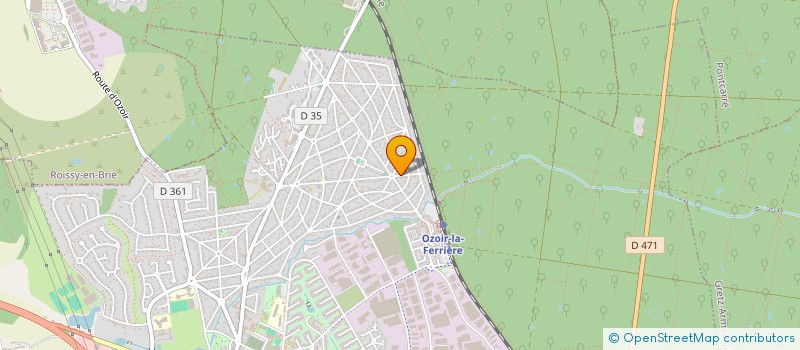 localisation de l'entreprise SICP ELEC à OZOIR-LA-FERRIERE