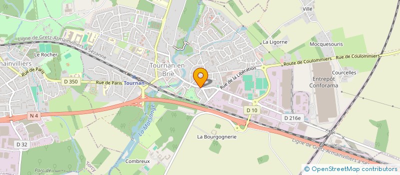 localisation de l'entreprise SICP PLOMBERIE à TOURNAN-EN-BRIE