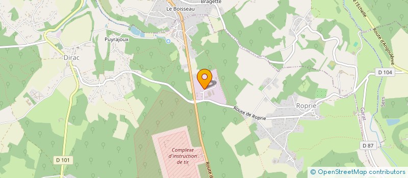 localisation de l'entreprise SICPACK à DIRAC