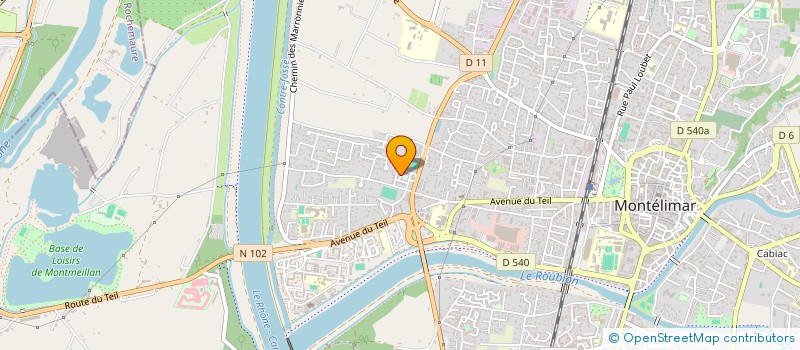 localisation de l'entreprise SICRAKOM.JS à MONTELIMAR