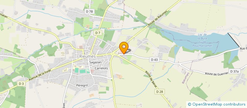 localisation de l'entreprise SICRE  RIEUMES