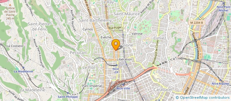 localisation de l'entreprise SICSIC / BRAKHA à NICE