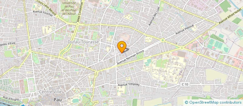 localisation de l'entreprise SICTAME E SNE A P CGC à PAU