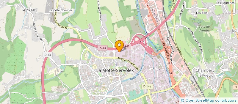 localisation de l'entreprise SICVEN FRANCE à LA MOTTE-SERVOLEX