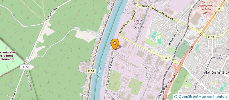 localisation de l'entreprise SIDAFER  LE GRAND-QUEVILLY