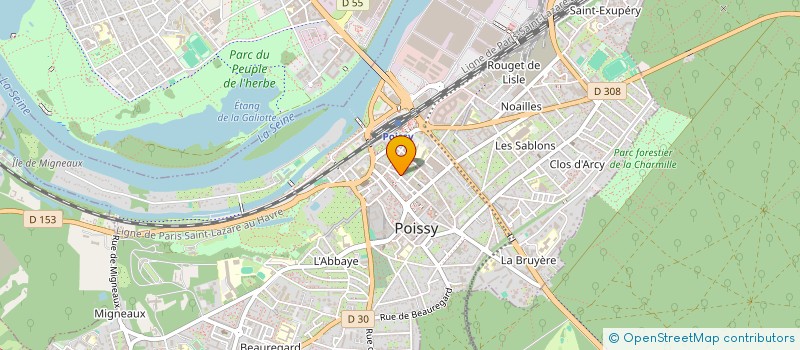 localisation de l'entreprise SIDALYS  POISSY