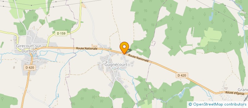 localisation de l'entreprise SIDAMAU  GUGNECOURT