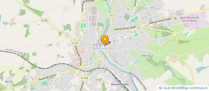 localisation de l'entreprise SIDANLOR  MONTMORILLON