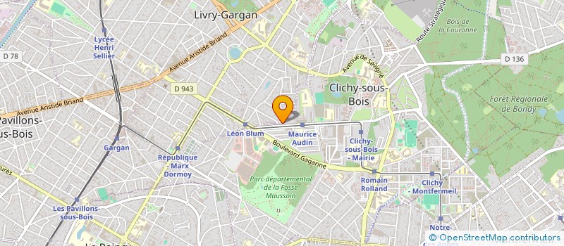 localisation de l'entreprise SIDAR à CLICHY-SOUS-BOIS