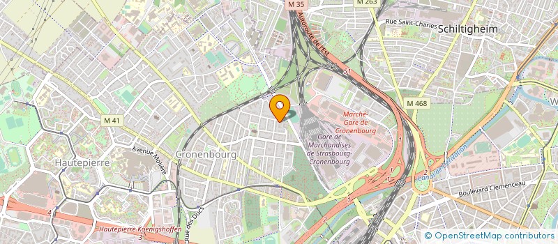 localisation de l'entreprise SIDE à STRASBOURG