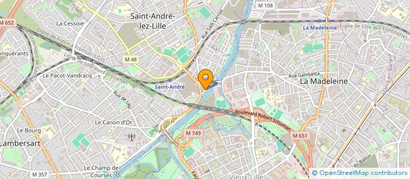 localisation de l'entreprise SIDE à SAINT-ANDRE-LEZ-LILLE