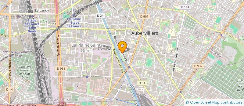 localisation de l'entreprise SIDE DRIVE  AUBERVILLIERS