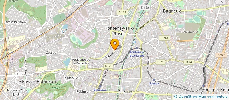 localisation de l'entreprise SIDECO à FONTENAY-AUX-ROSES