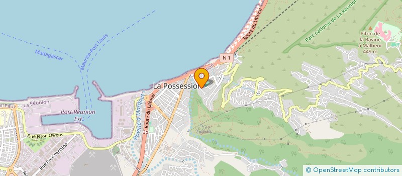 localisation de l'entreprise SIDECOM à LA POSSESSION